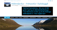 Desktop Screenshot of hedinsfjordur.is